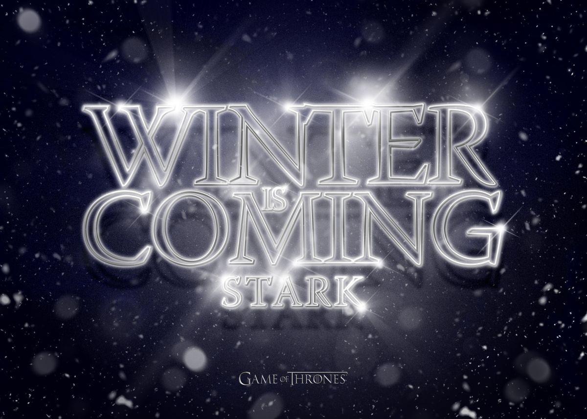 game of thrones font winter is coming