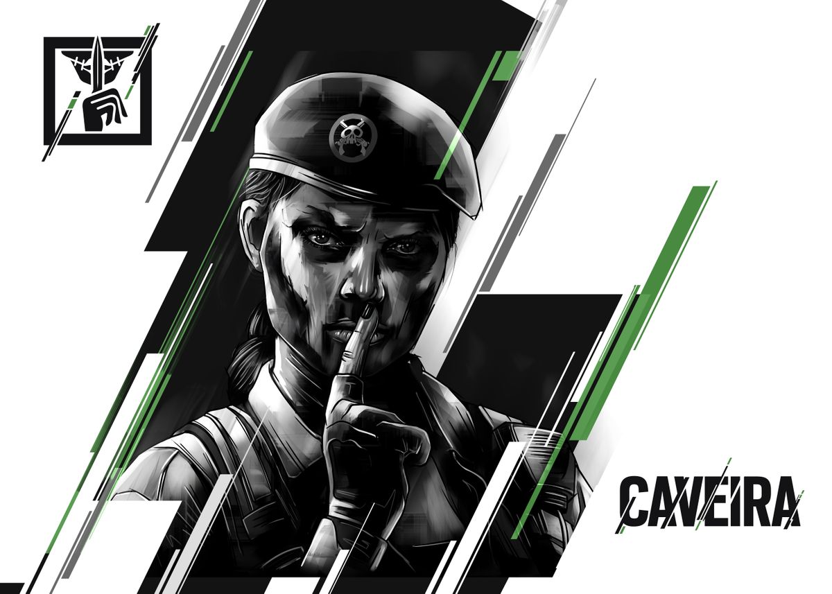 'Caveira' Poster, picture, metal print, paint by Rainbow Six Siege