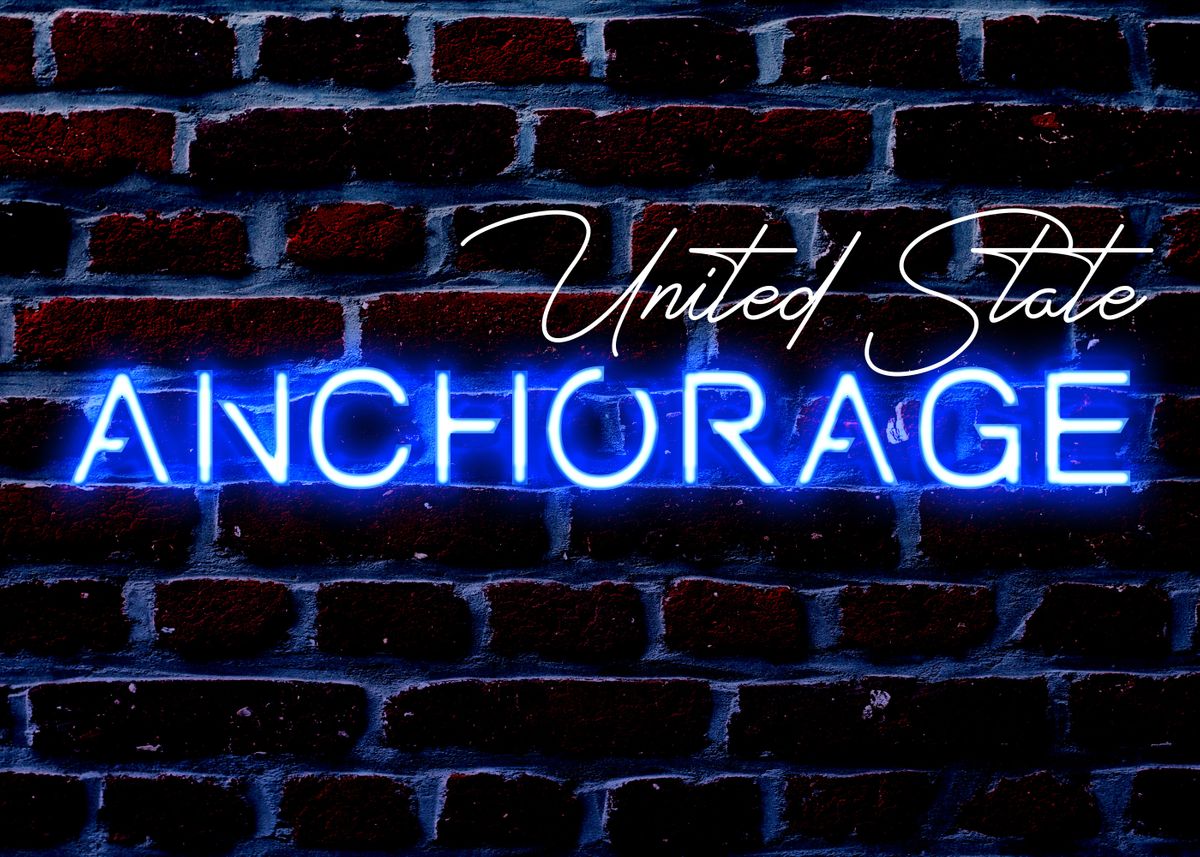 'Anchorage' Poster, picture, metal print, paint by Wasi Blond Displate