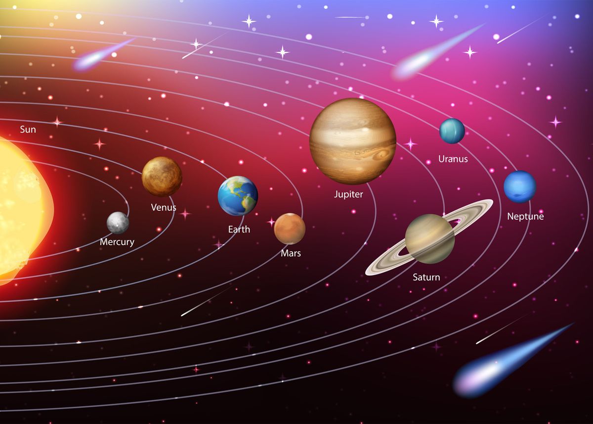 ‘Fantasy Space’ Poster, picture, metal print, paint by Nae | Displate