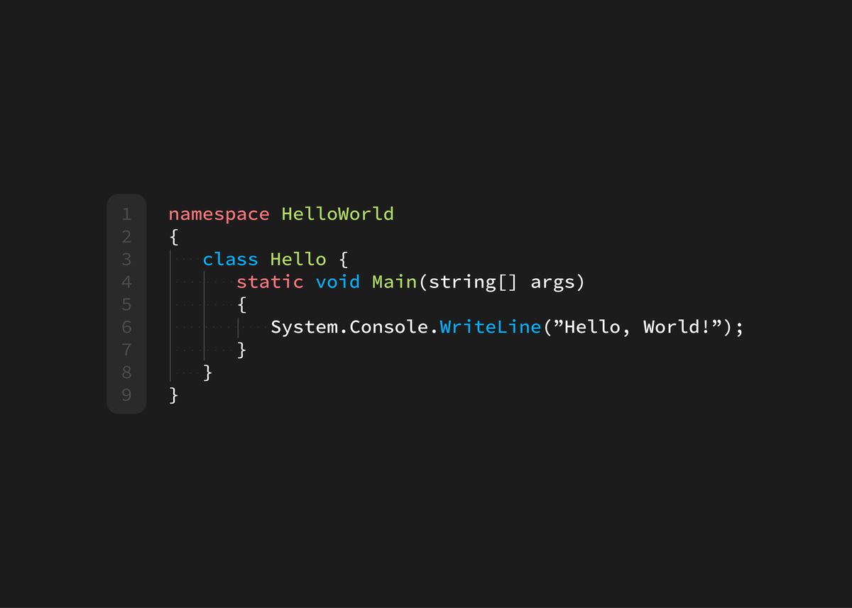 'Programming C Sharp' Poster, picture, metal print, paint by Fergy ...
