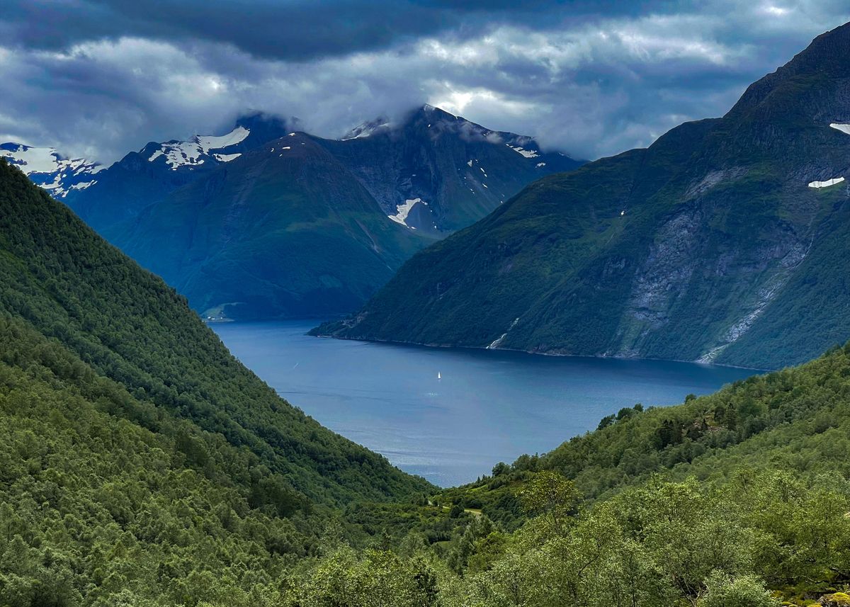 Norway Fjord Mountain Hill Poster By Wikstroem Displate