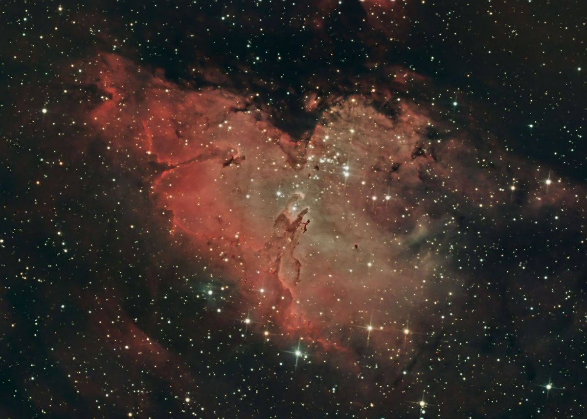 'Pillars of Creation' Poster, picture, metal print, paint by StarNate