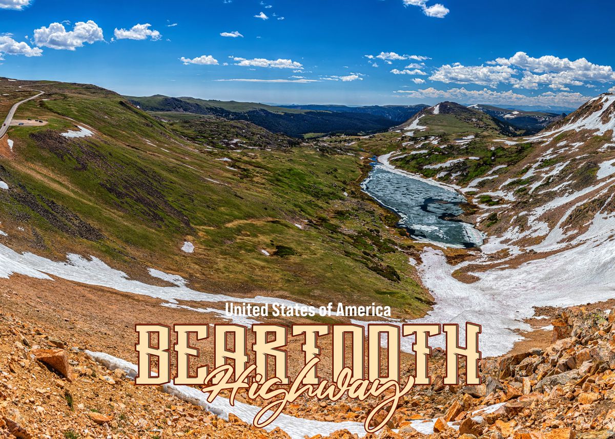 'Beartooth Highway' Poster, picture, metal print, paint by Gestalt ...