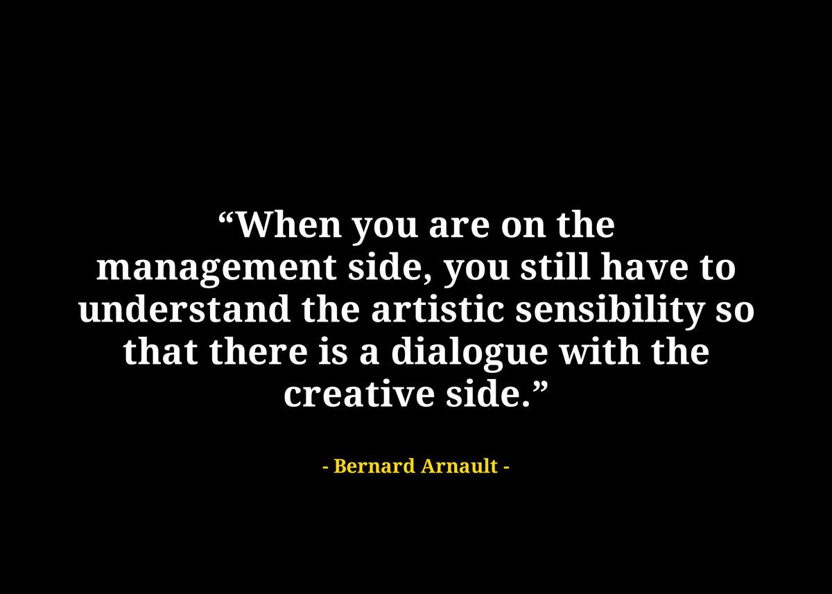 Bernard arnault quote ' Poster by DNSM