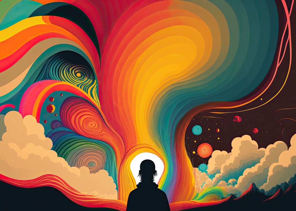 'Man in dreams AI Art' Poster, picture, metal print, paint by Aicanfeel ...