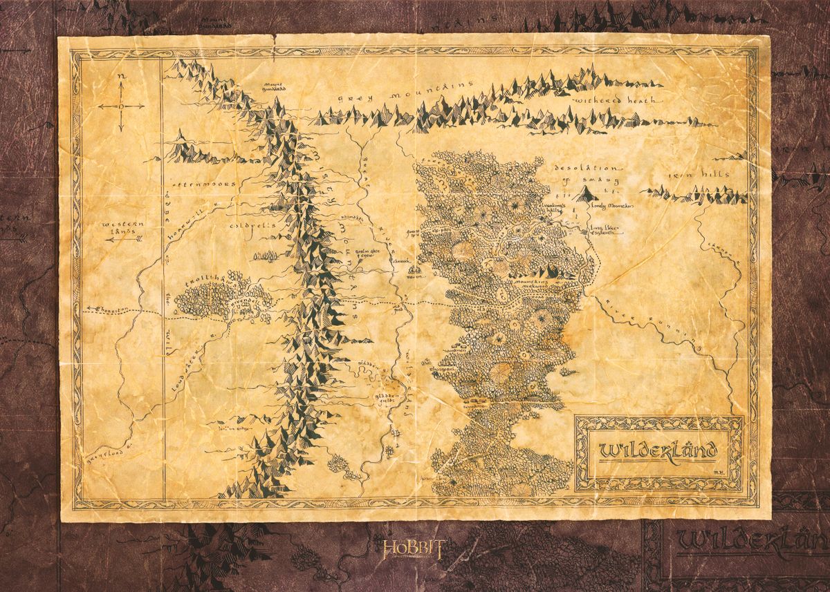 Wilderland Map Logo Poster Picture Metal Print Paint By Middle 79e3b26d92781226335bc9f491345295 214314d62748075d407d4352d4355bea 