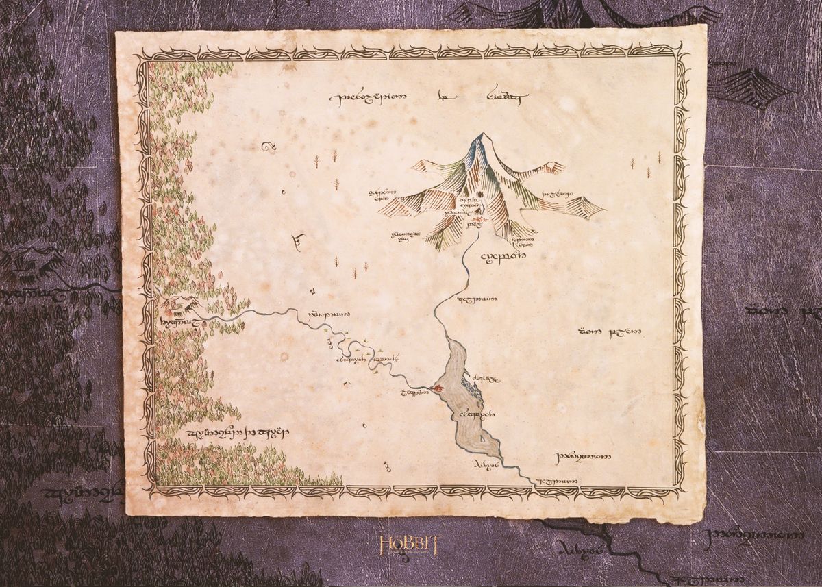 The Hobbit Map Maxi Poster