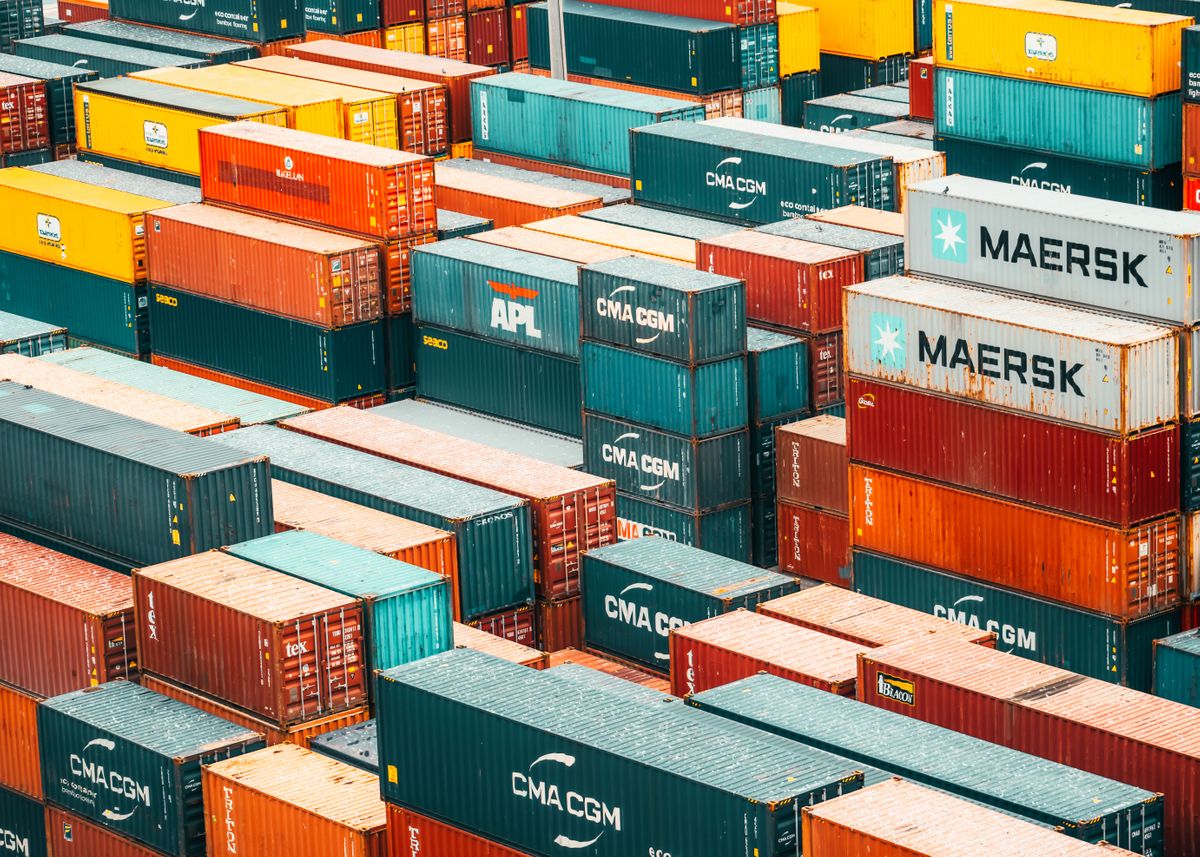 'Containers Everywhere 3' Poster, picture, metal print, paint by Dan ...