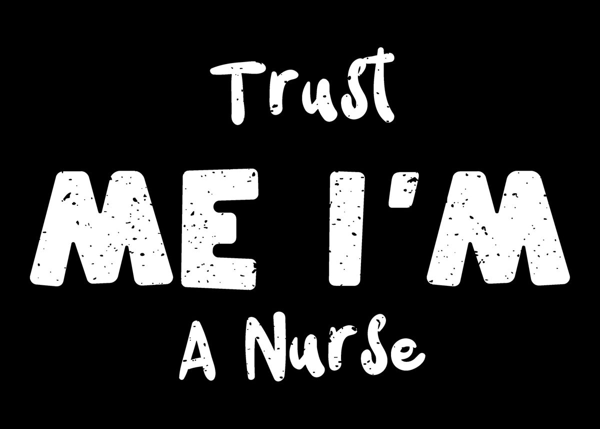 thumbnail image 2 of "Trust Me I'm A NURSE" License Plate Frame - Standard Size, Black Plastic 2 of 3