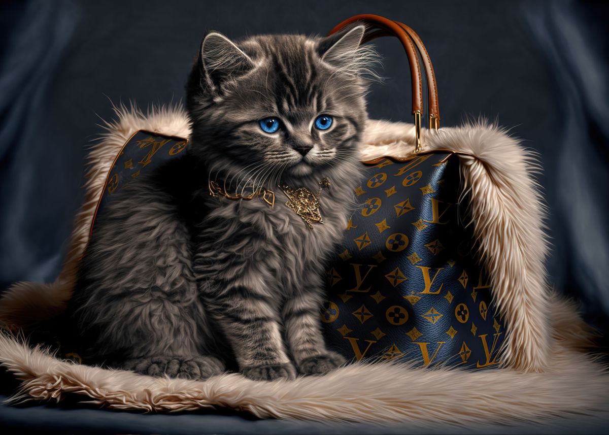 luxury cat ' Poster by Philippa Quintero