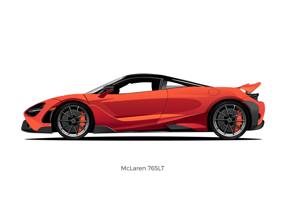 'McLaren 765LT' Poster by Conceptual Photography | Displate