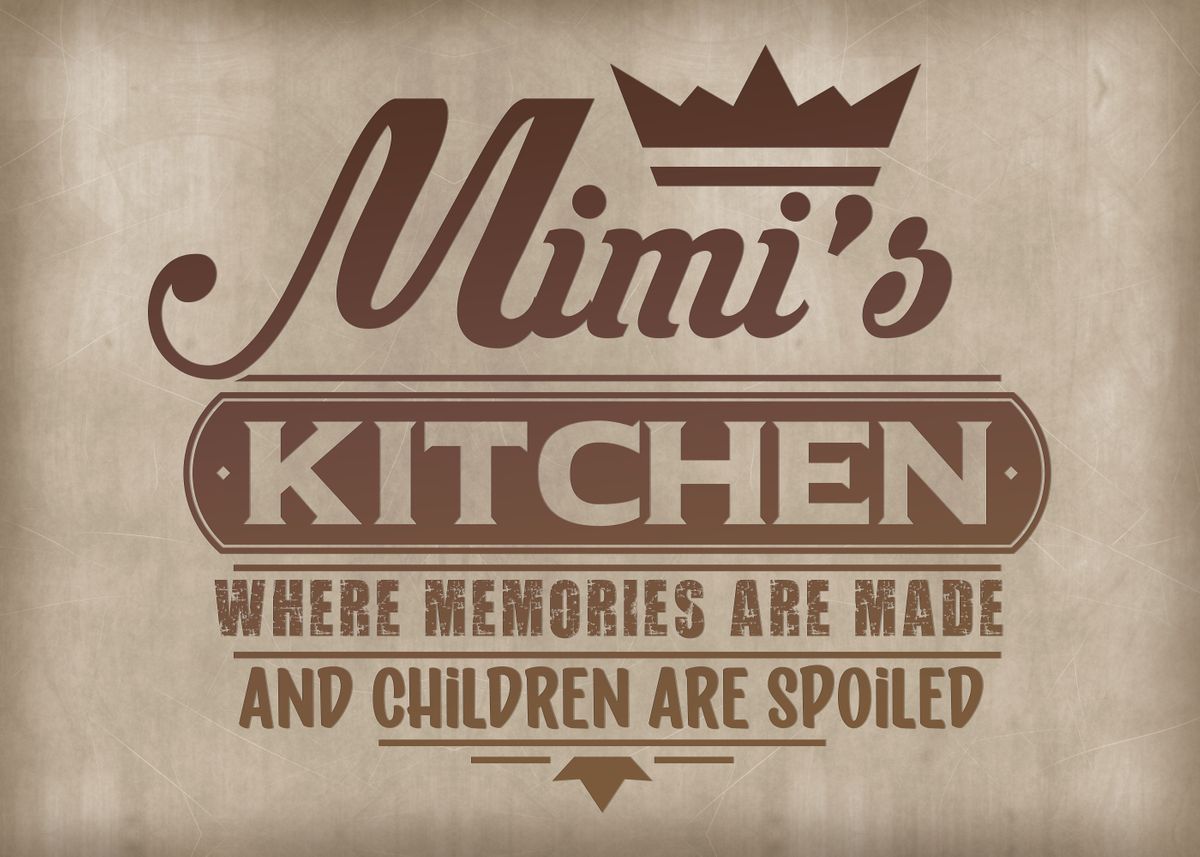 'Mimi kitchen' Poster by XandYart Displate