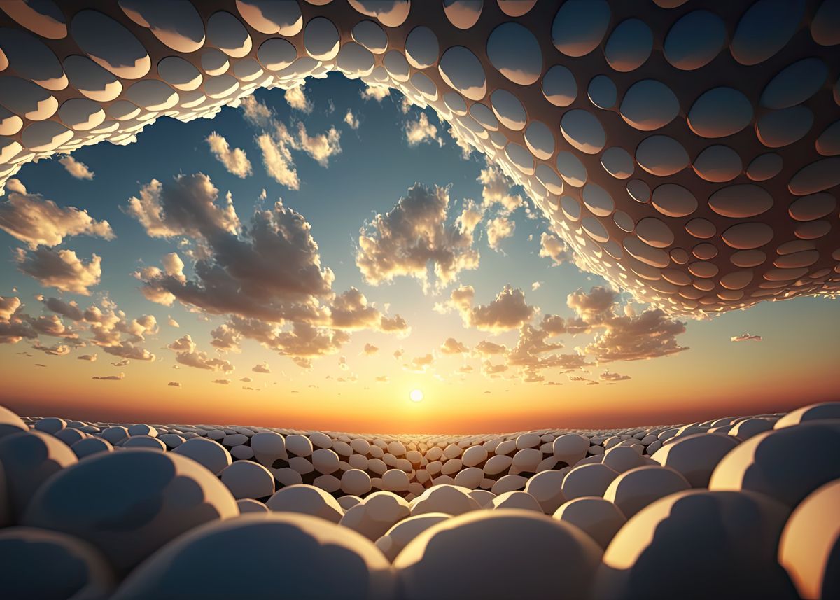 'Surreal Sky Abstract Arch' Poster by Jensen Art | Displate