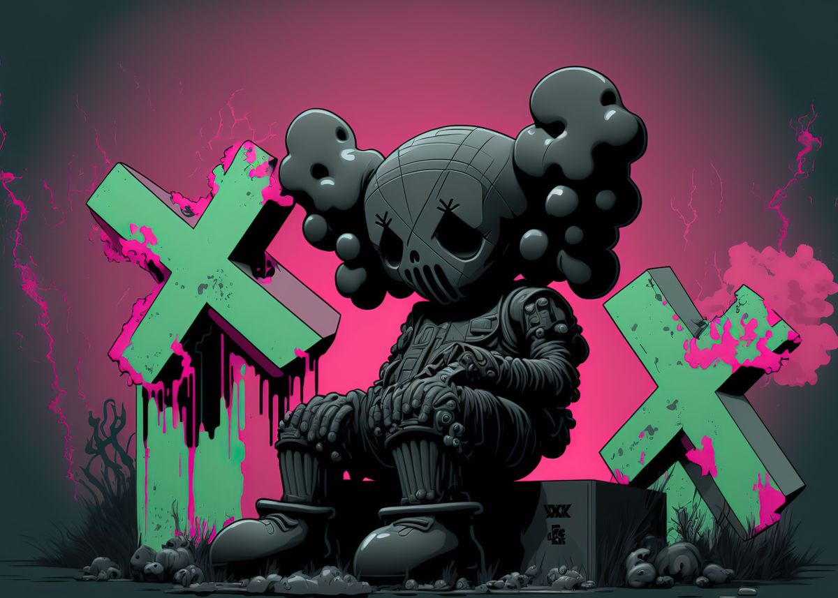 Hypebeast Kaws' Poster by MatiasCurrie