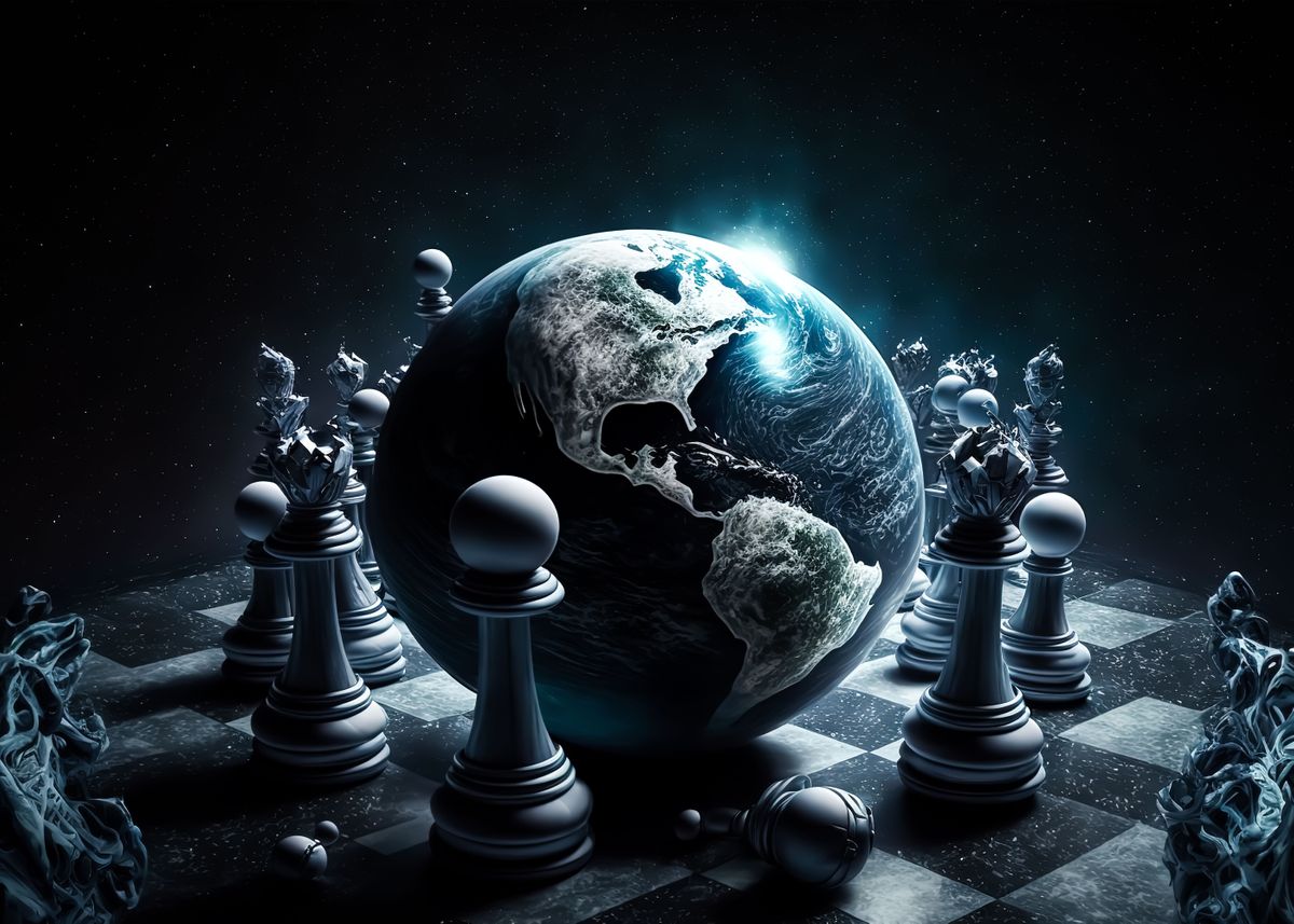 Chess Universe' Poster, picture, metal print, paint by Hari Buckner, Displate in 2023