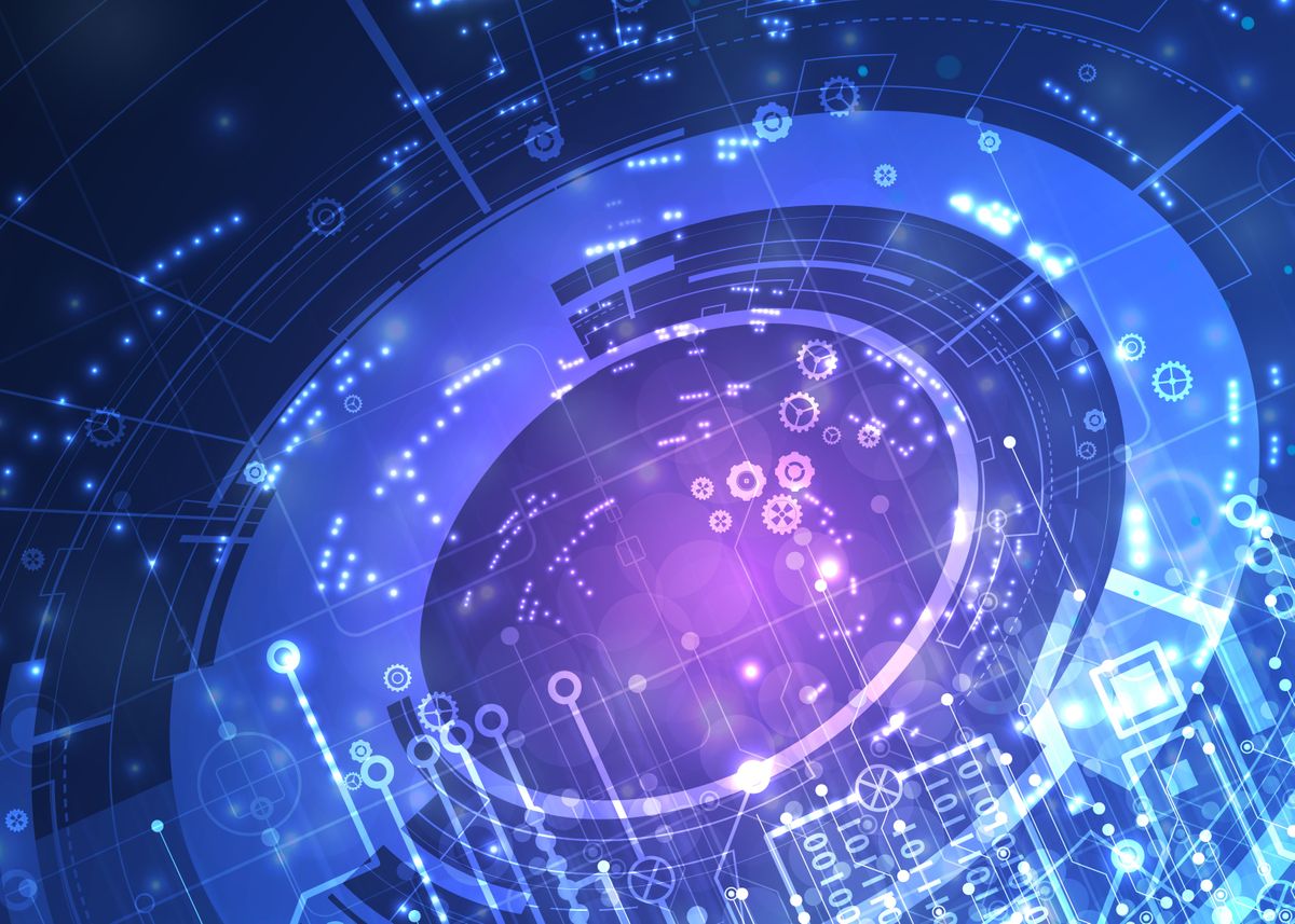 'Abstract technology ' Poster, picture, metal print, paint by Vs 1489 ...