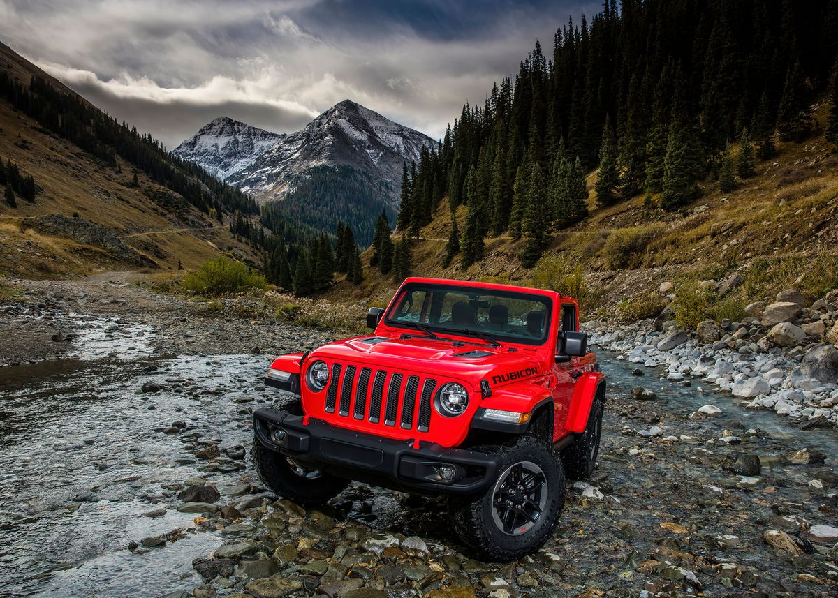 'Jeep Wrangler Rubicon' Poster by vibes design | Displate