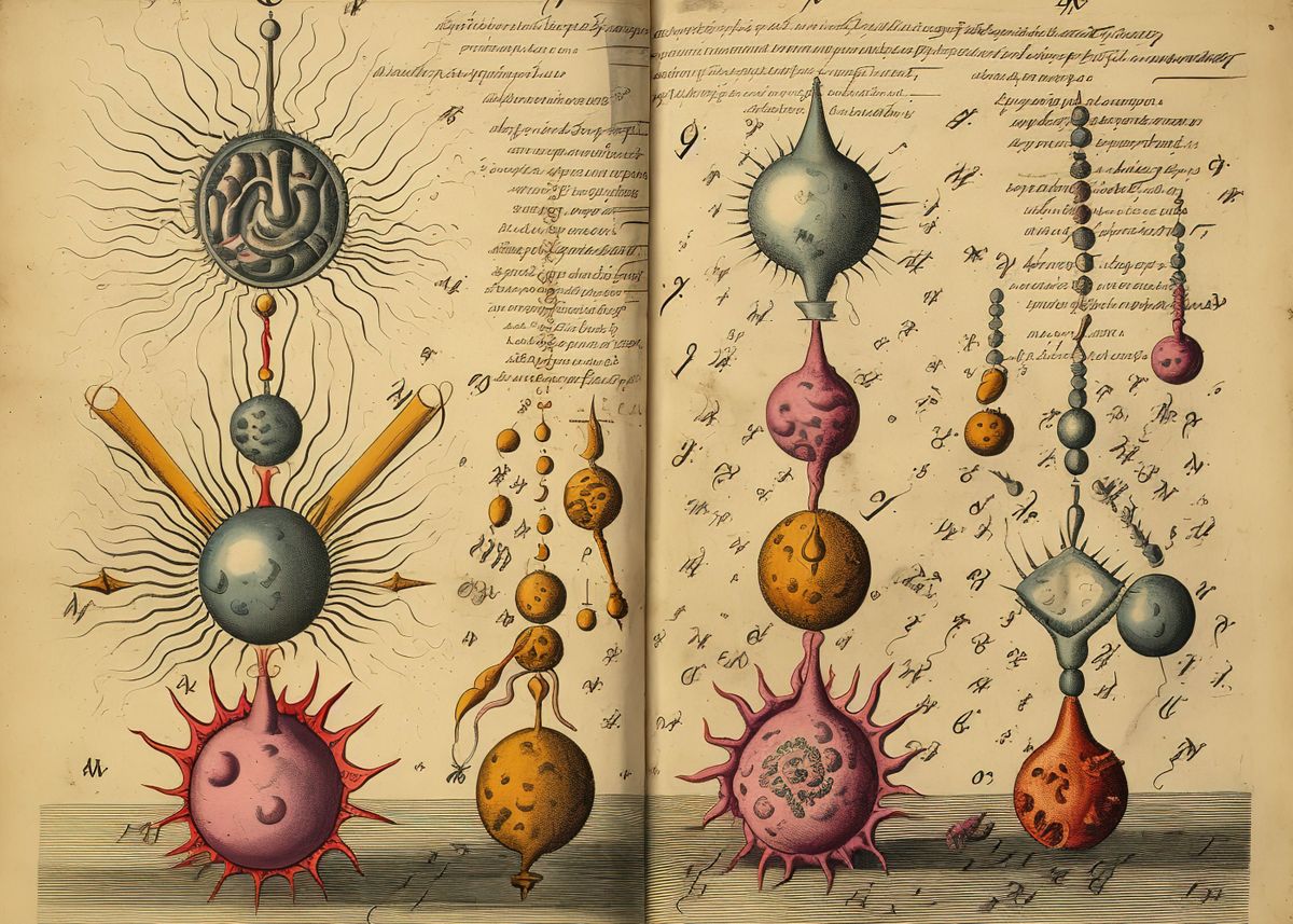 'Biological Formula Books' Poster by Isla Daven | Displate