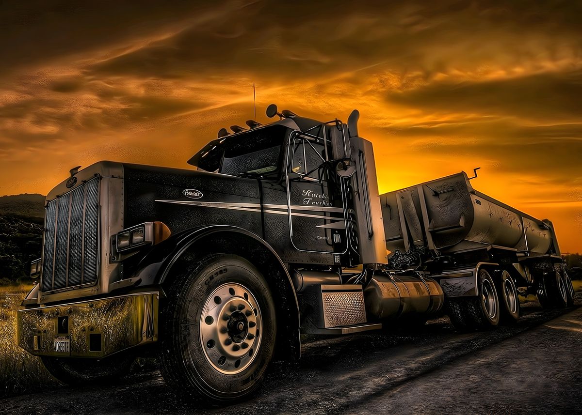 'Truck Peterbilt ' Poster, picture, metal print, paint by Sport Cars ...