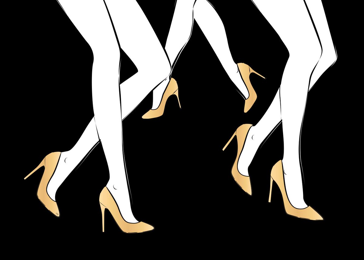 'Black sexy legs' Poster by Martina | Displate