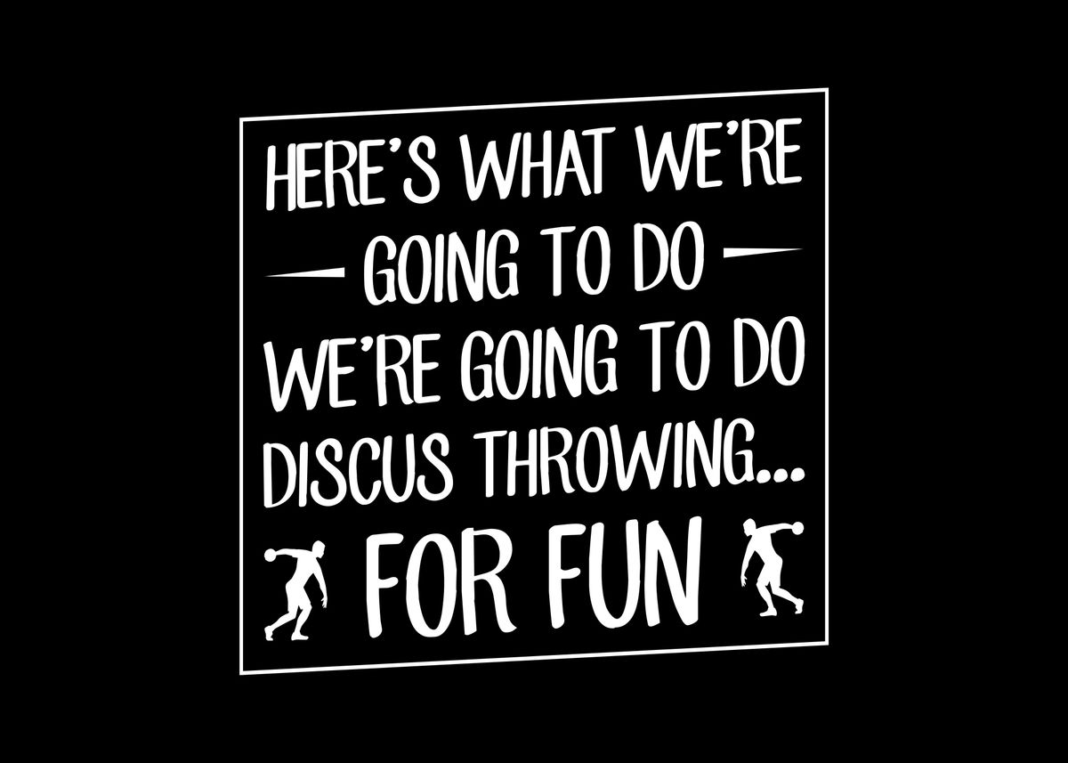 'Discus Throwing' Poster by Sebastian Wünsche Displate