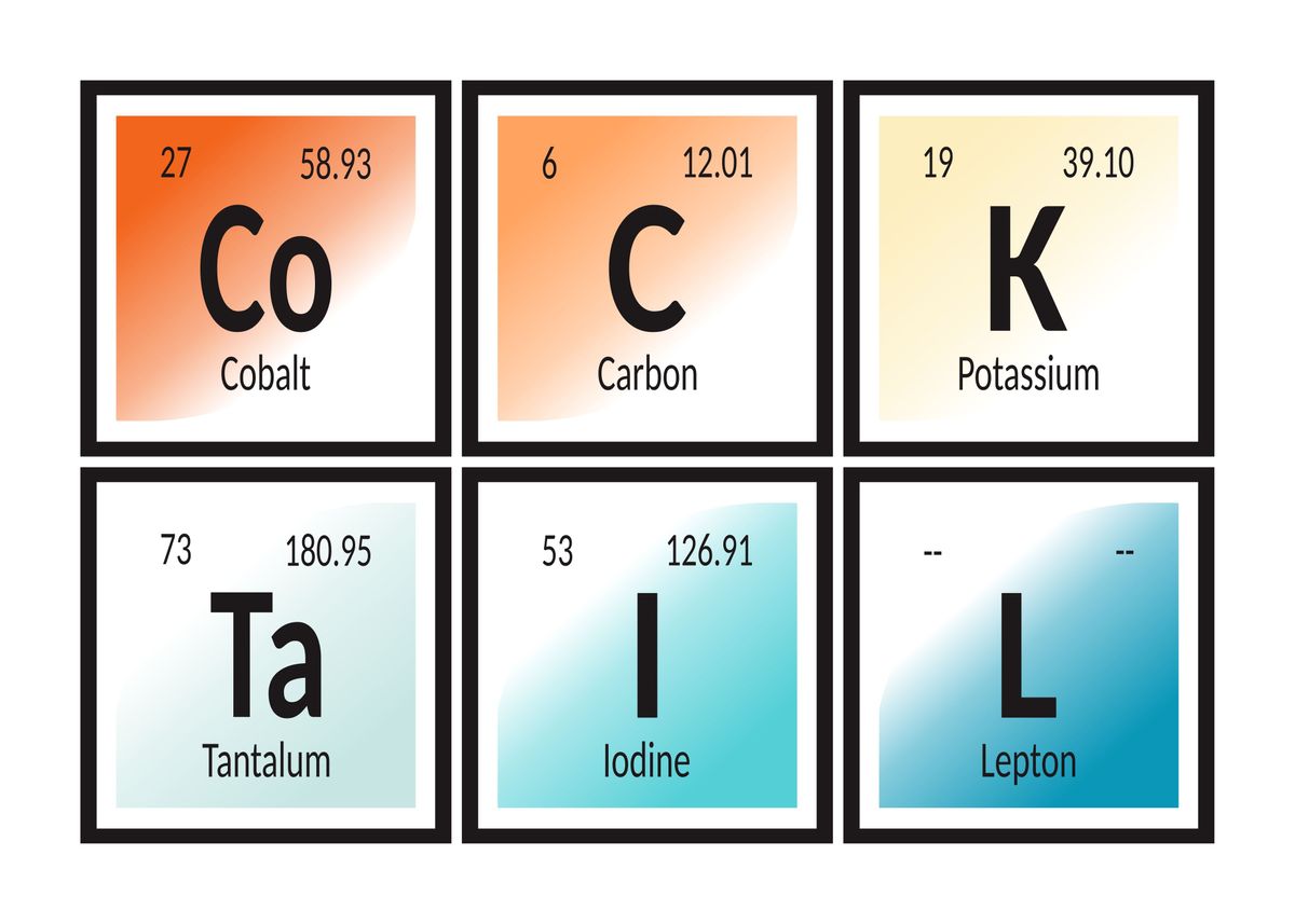 'Cocktail Periodic Table' Poster By Maozva | Displate