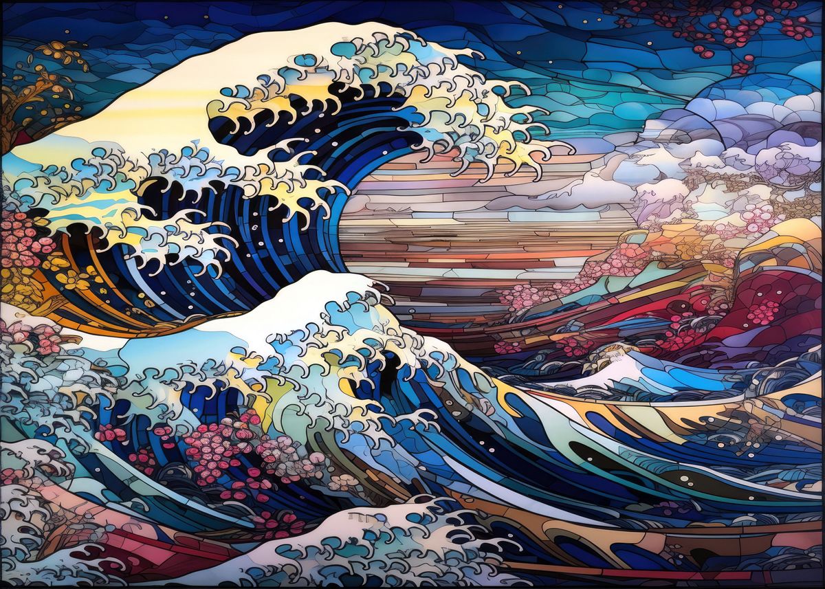 'Great Wave off Kanagawa ' Poster, picture, metal print, paint by Max ...