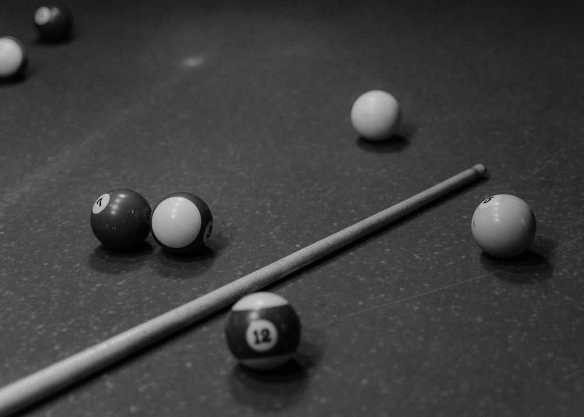 'Billiard' Poster, picture, metal print, paint by Rois Lois Displate