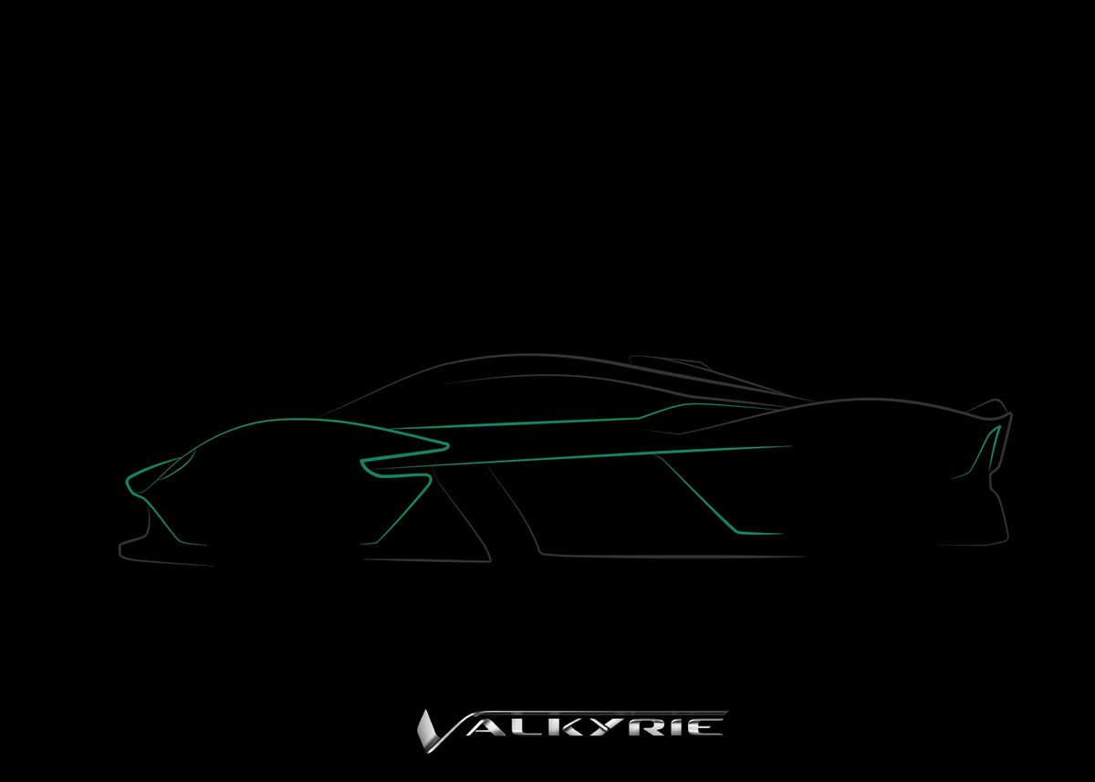 'Aston martin valkyrie' Poster, picture, metal print, paint by Kenan ...