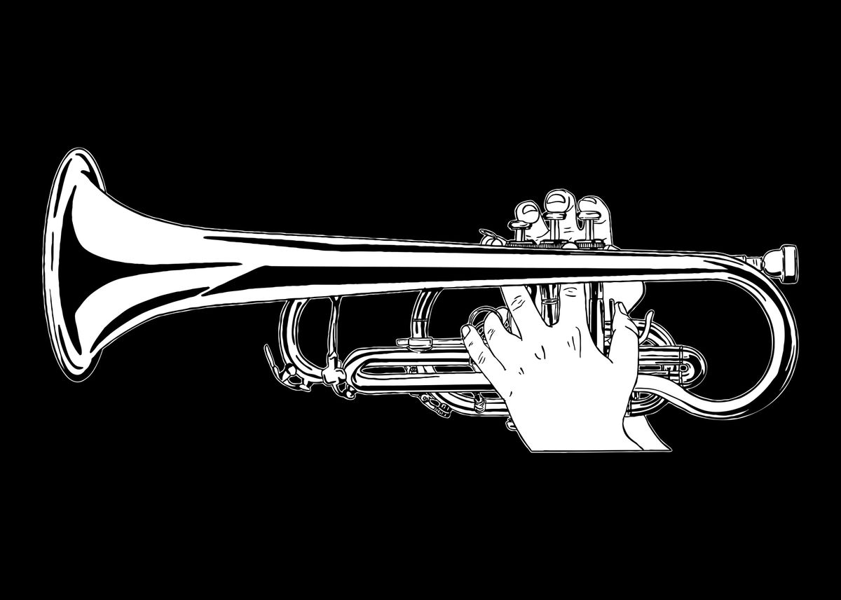 'Marching Band Cornet' Poster by BobbyBubble | Displate