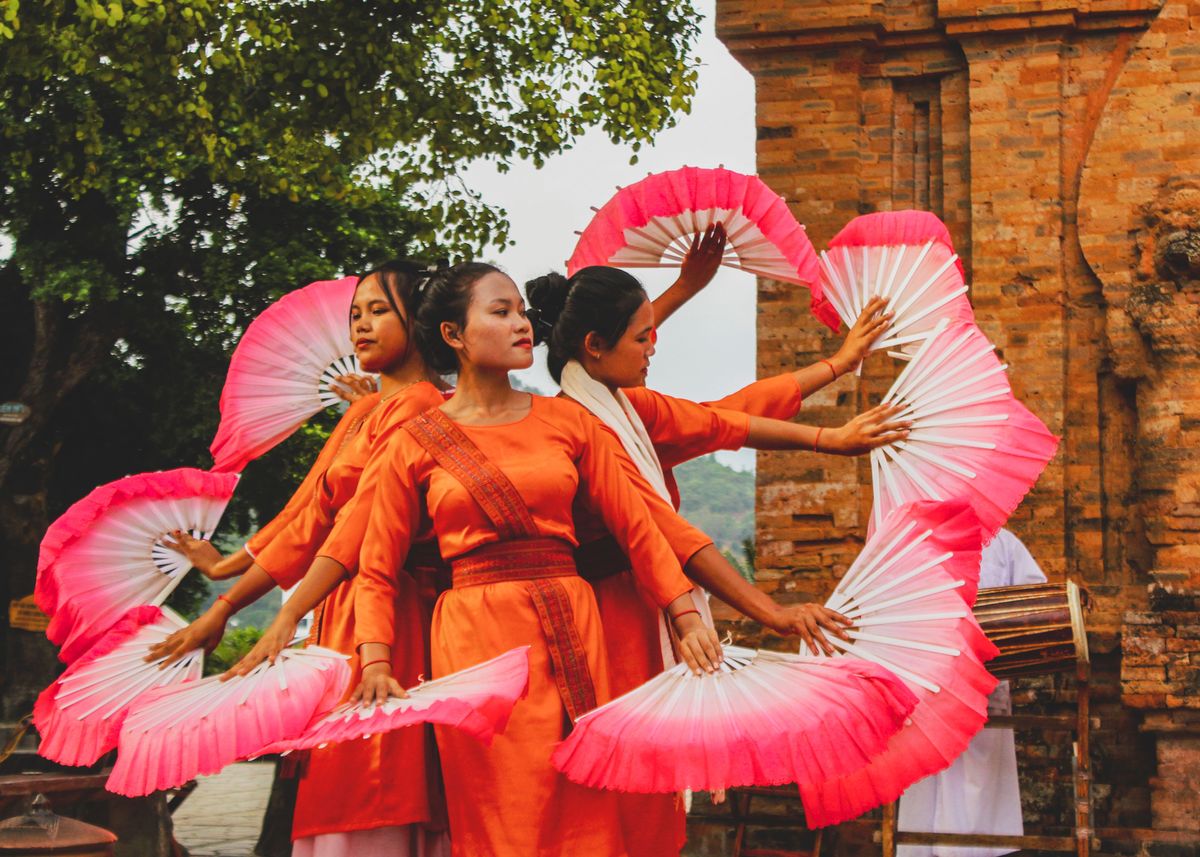 'Traditional Cham Dance ' Poster by Daniela Parada Biancone | Displate