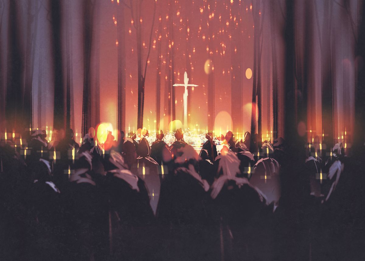 'Funeral Vigil' Poster by Tutur Pangestu Displate