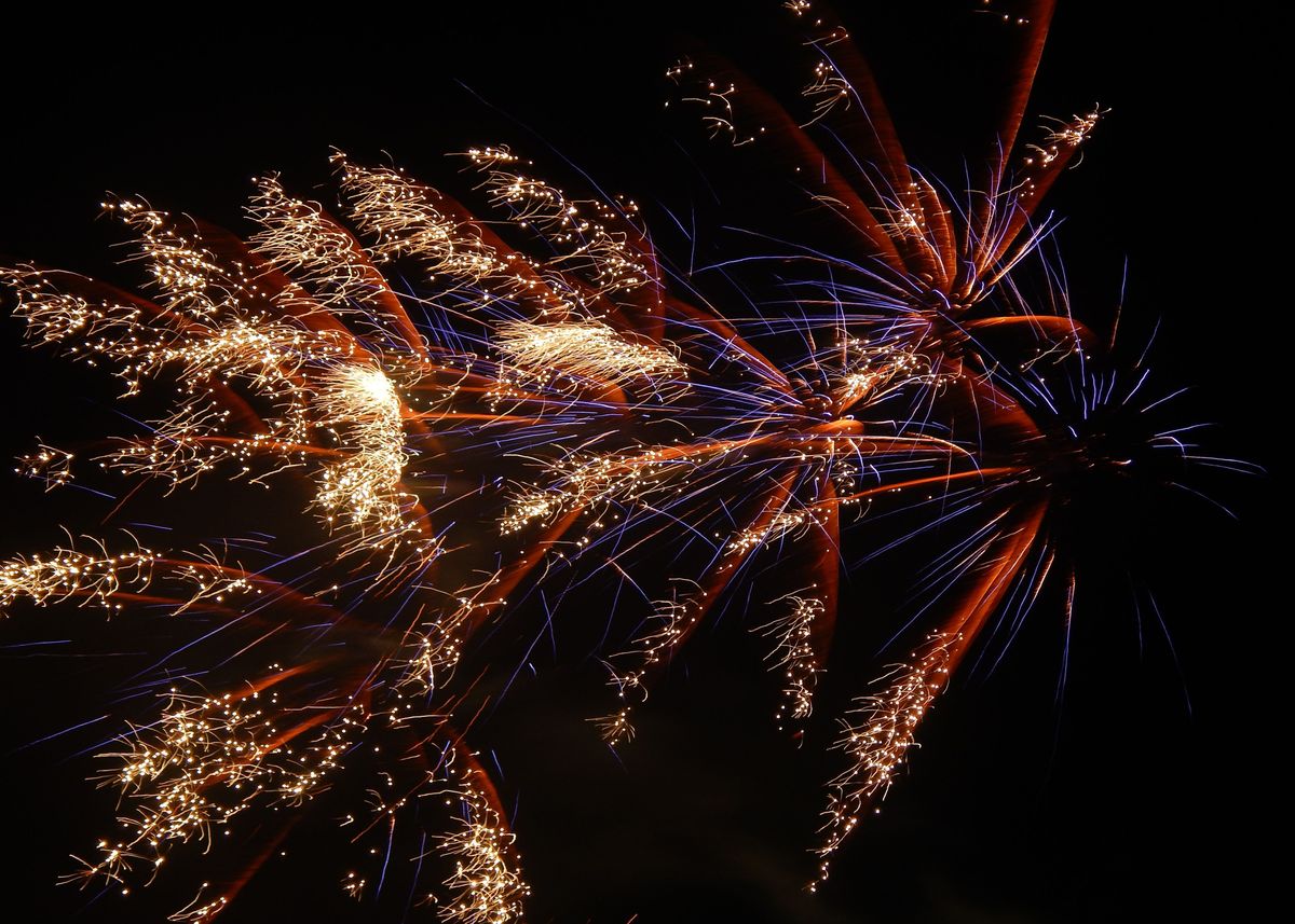 'Fire Works Like These' Poster, picture, metal print, paint by zforce ...