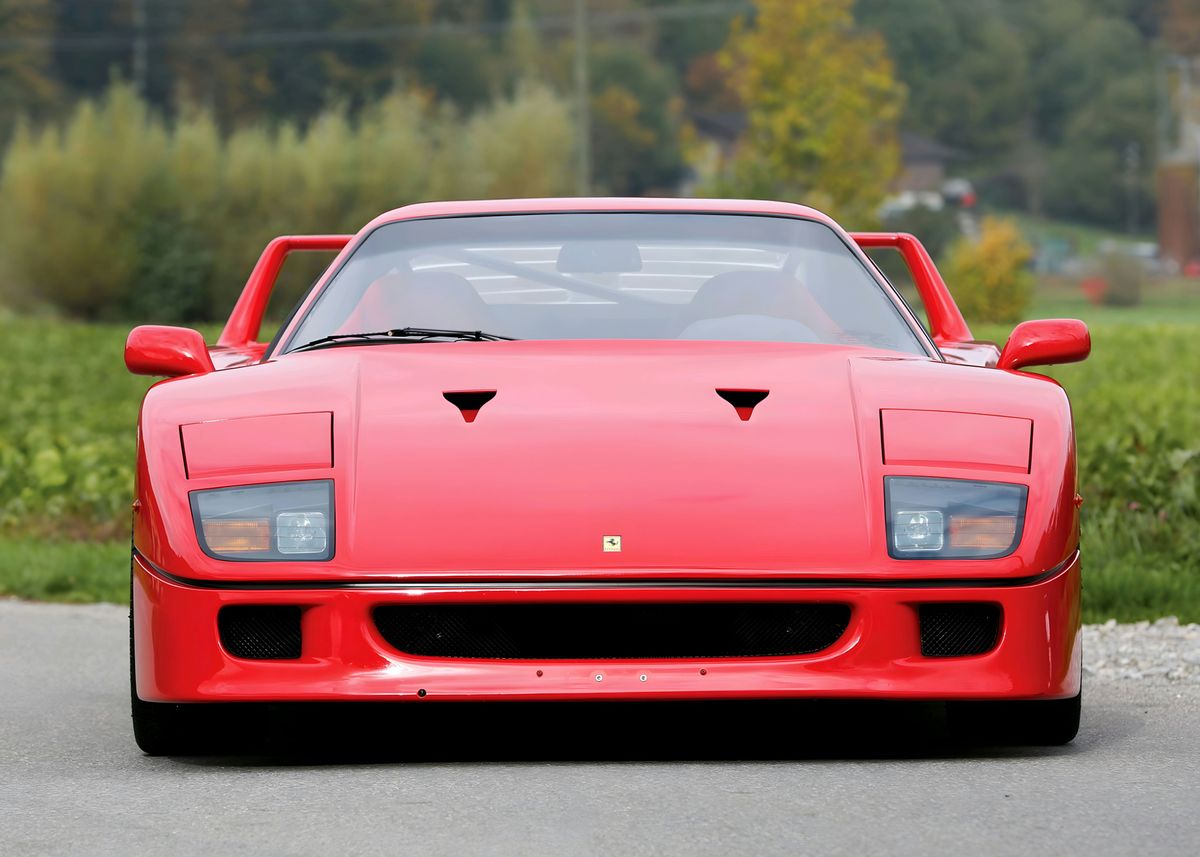 '1987 Ferrari F40' Poster, picture, metal print, paint by Retro Wave ...