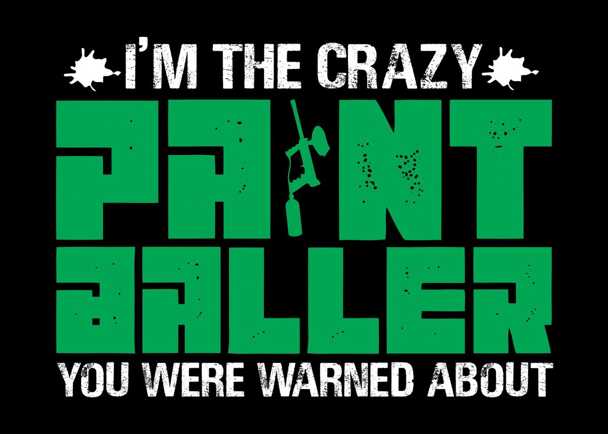 'Paintball Joke Paintballer' Poster by DesignatedDesigner Displate