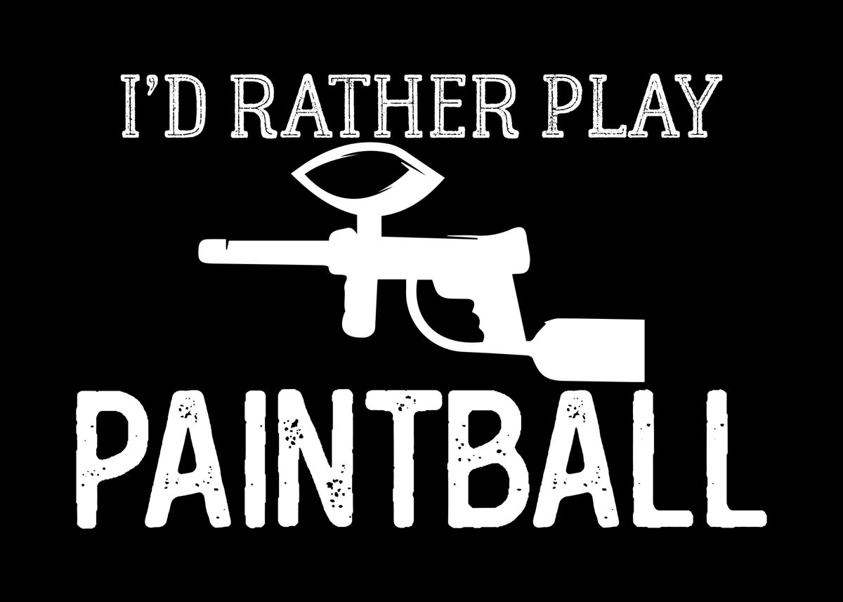 'Paintball Joke Woodsball' Poster by DesignatedDesigner Displate