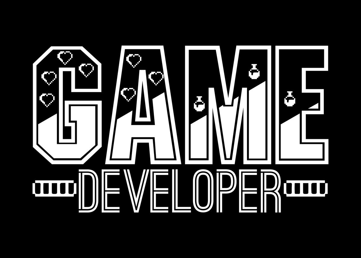 'Game Developer Programmer' Poster, picture, metal print, paint by ...