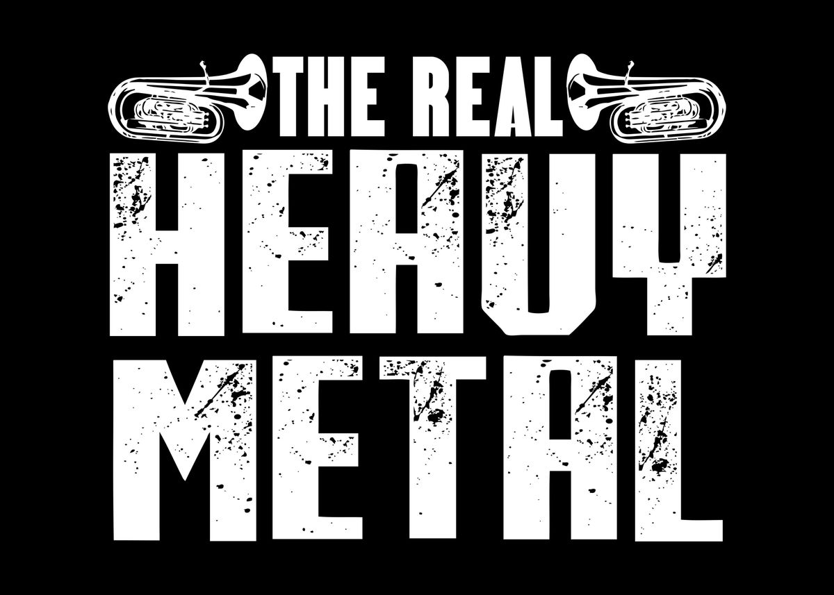 'Tuba Player Heavy Joke' Poster by DesignatedDesigner Displate