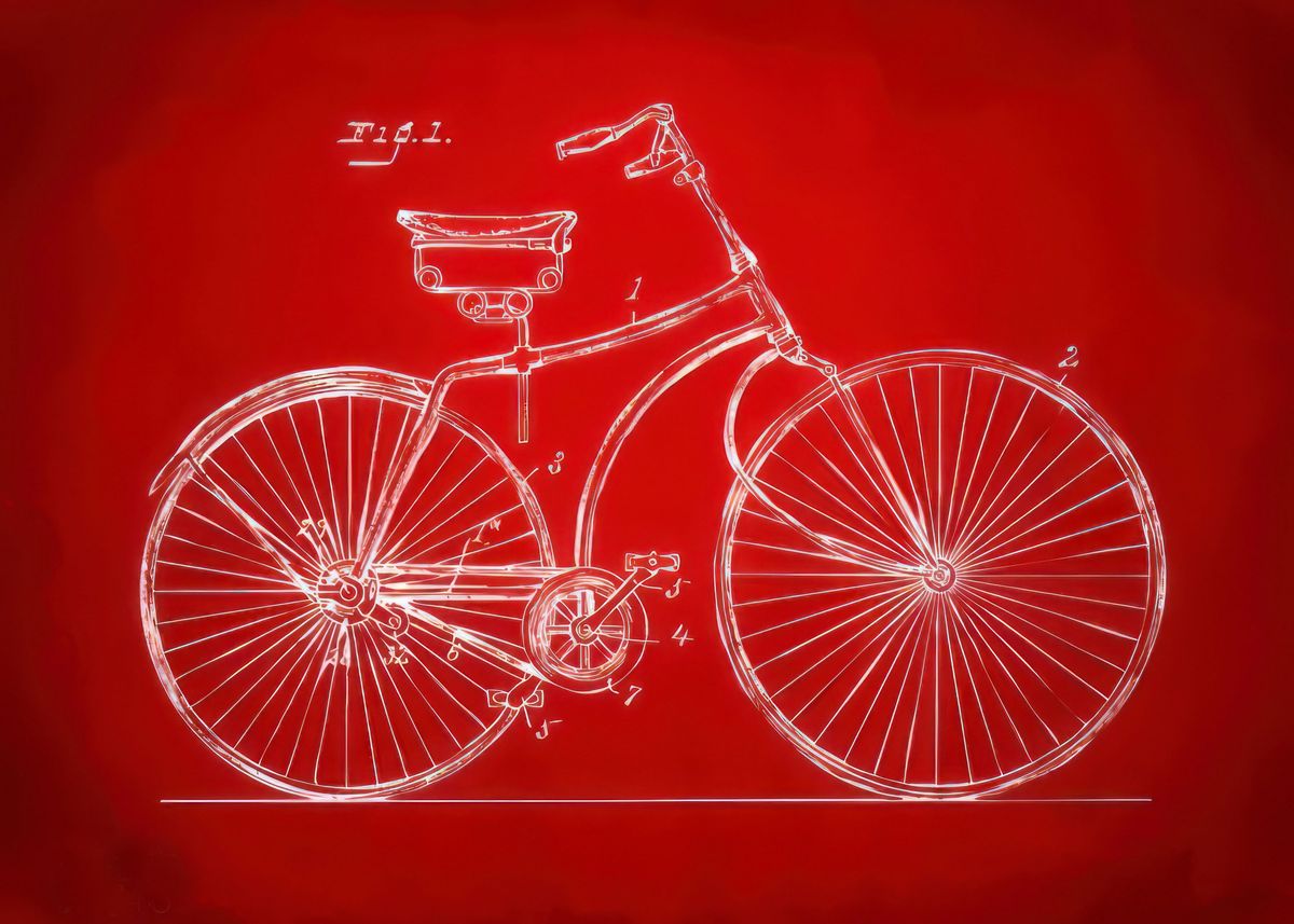 'Blueprint Drawing' Poster by sa pi Displate