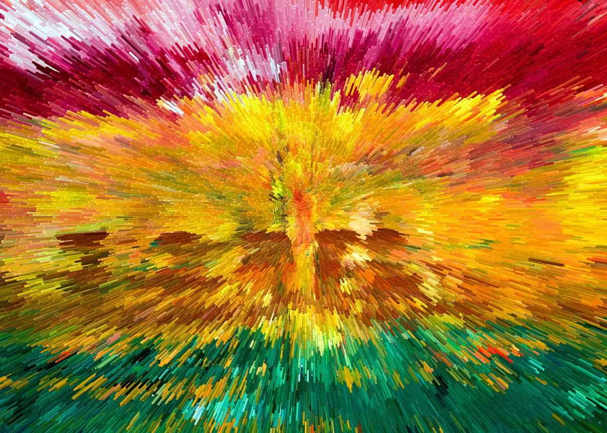 'Abstract Acrylic Painting' Poster by Aniebert Ballo Displate