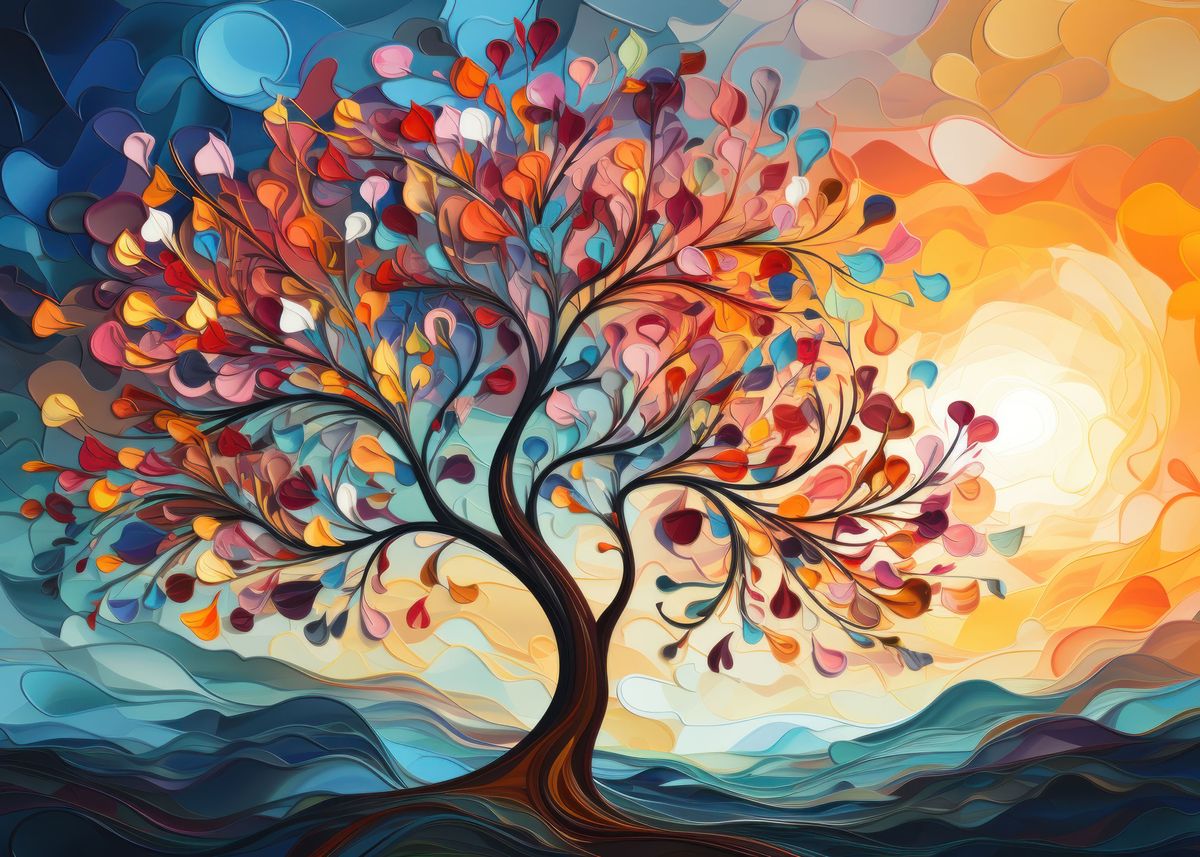 Sublime Tree Poster 'Tree' Poster by Volodymyr Burdiak | Displate