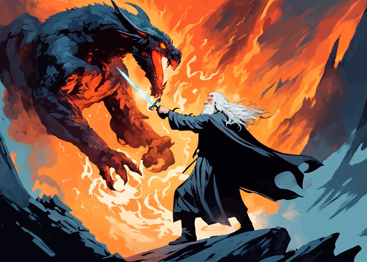 'EPIC MEDIEVAL BATTLE' Poster, picture, metal print, paint by Osvaldo ...