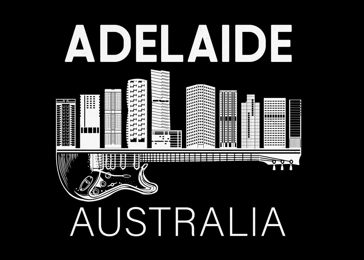 'Adelaide Australia Music' Poster by PangolinArts Displate