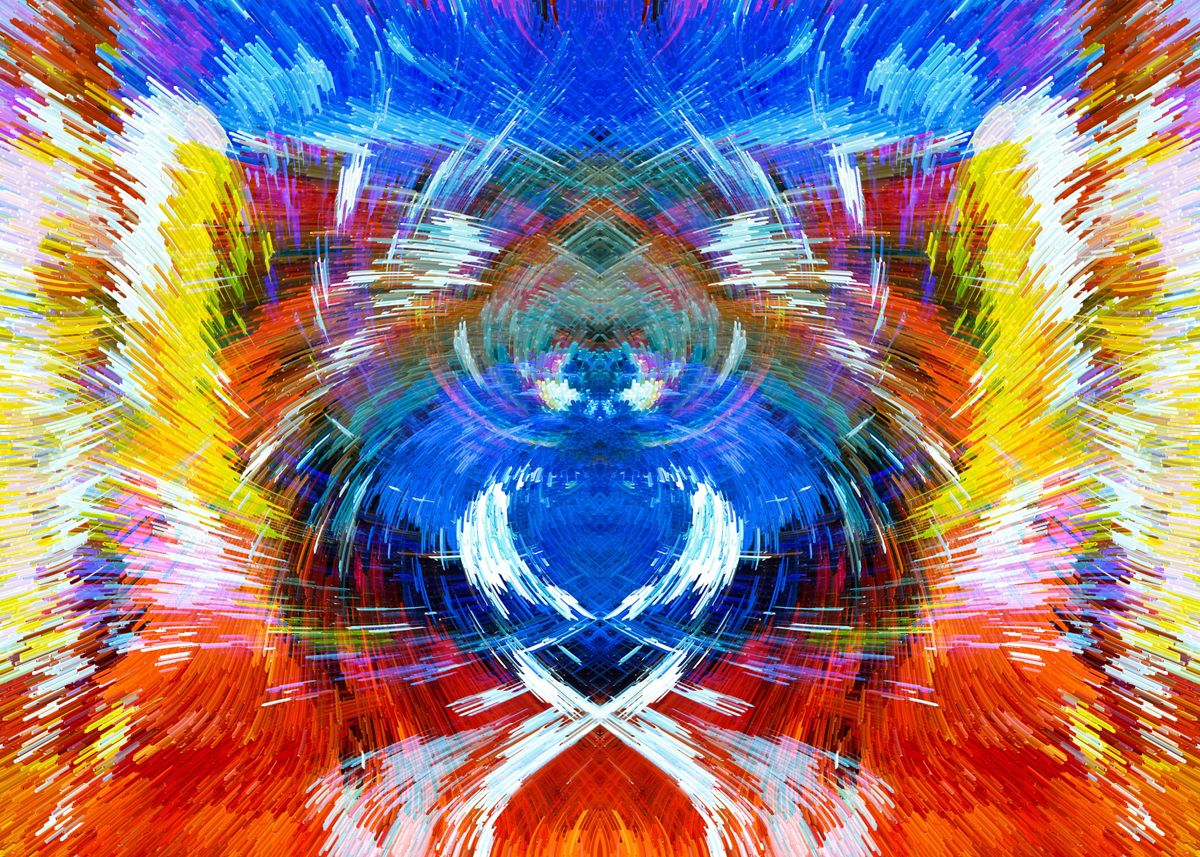 'Baby Crying Abstract Art' Poster, picture, metal print, paint by ...