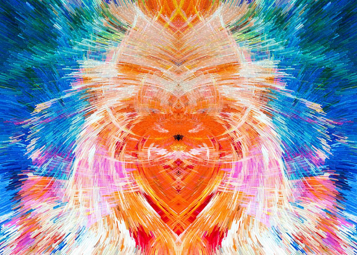 'Baby Crying Abstract Art' Poster, picture, metal print, paint by ...