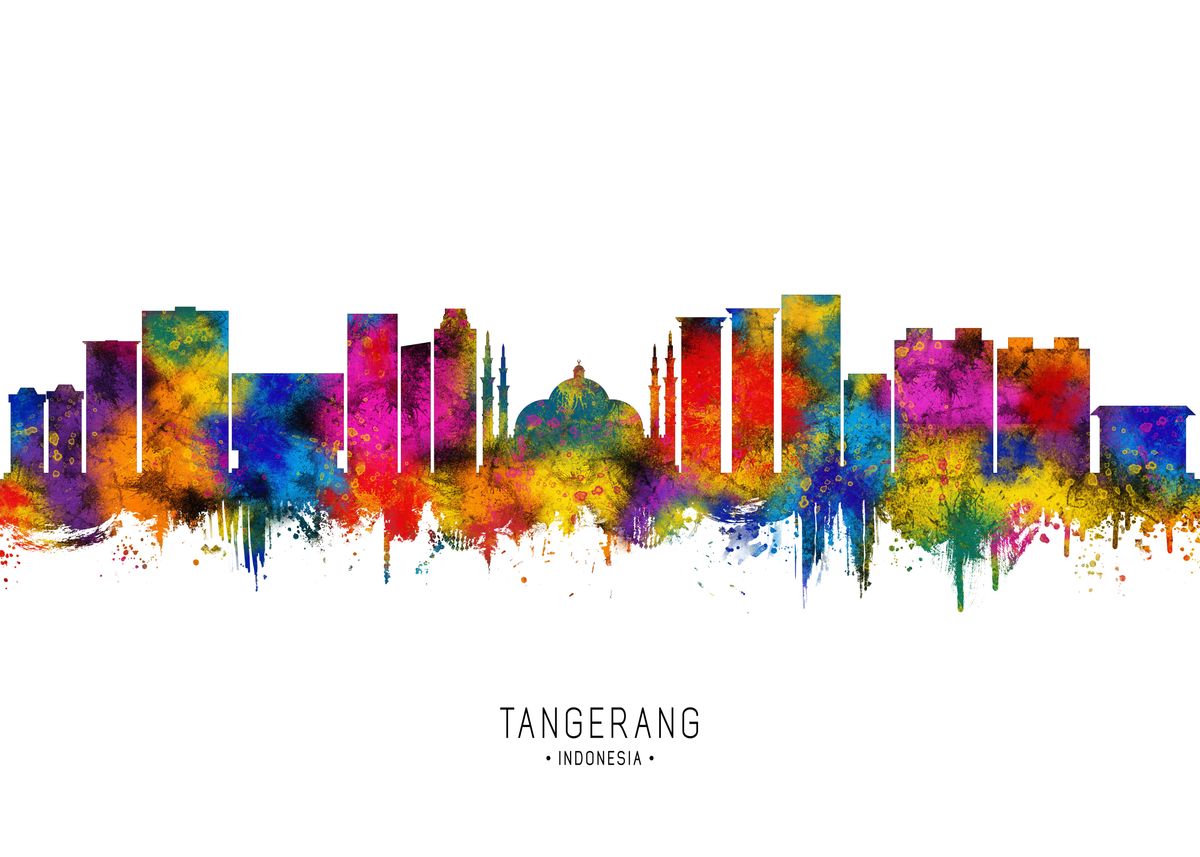 'Tangerang Indonesia' Poster, picture, metal print, paint by Towseef ...