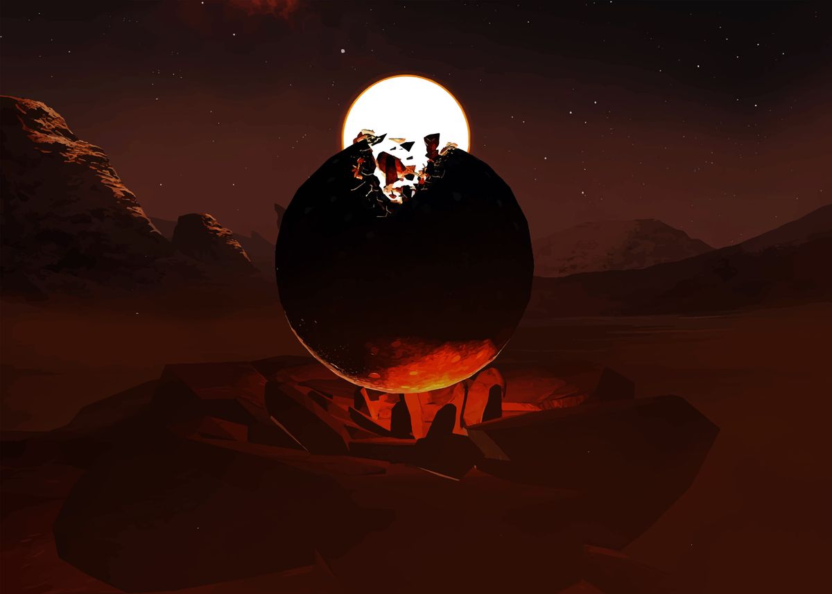 'outer wilds' Poster, picture, metal print, paint by Abil Qubil | Displate