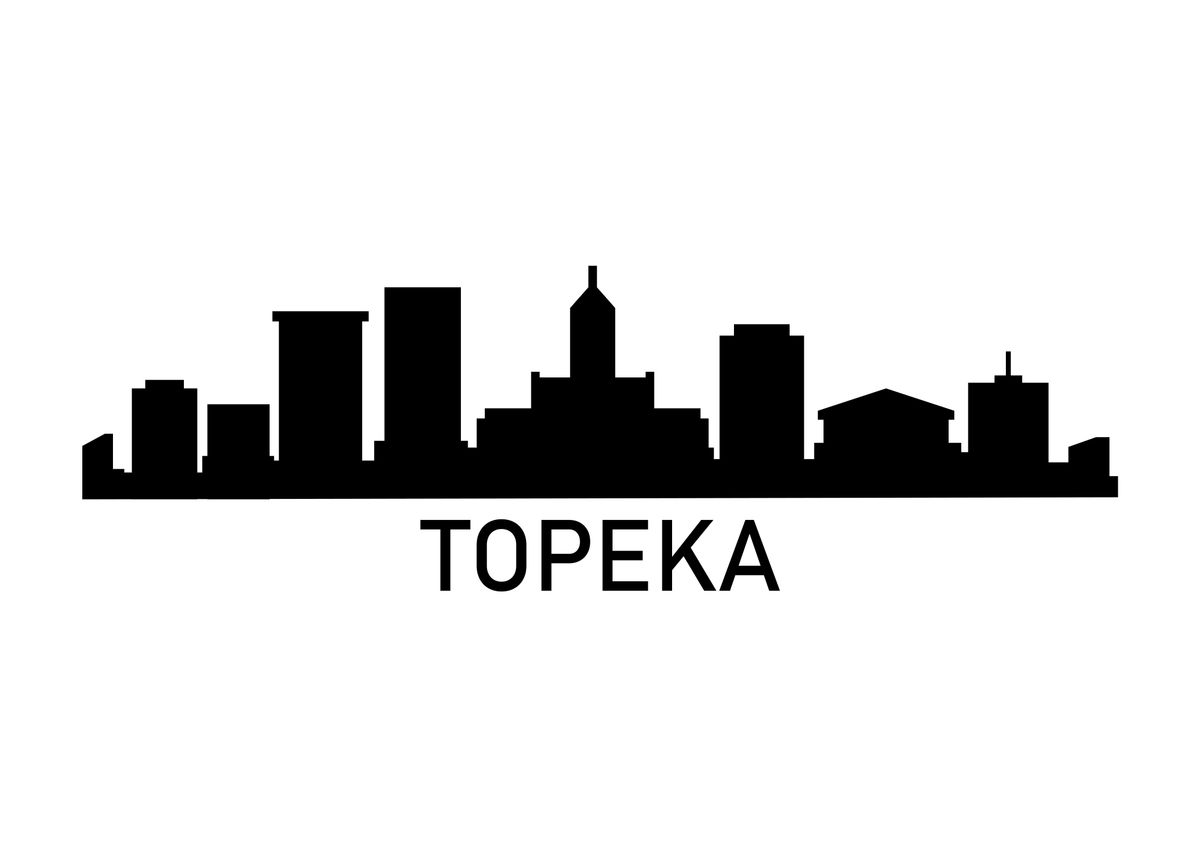 'Topeka skyline' Poster, picture, metal print, paint by Marco Livolsi ...