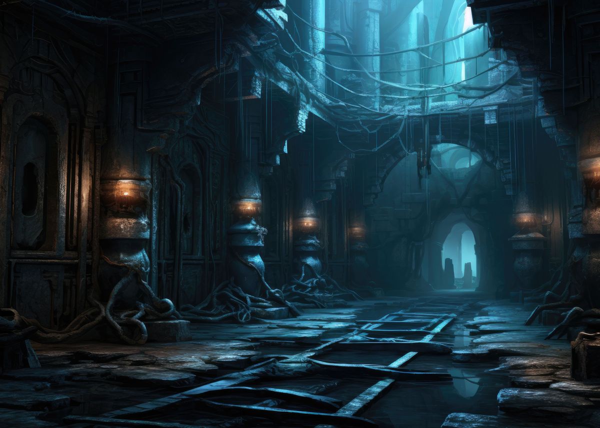 'dark cave ' Poster, picture, metal print, paint by wellyans saputra ...